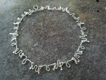 zilver collier met verholen sluiting